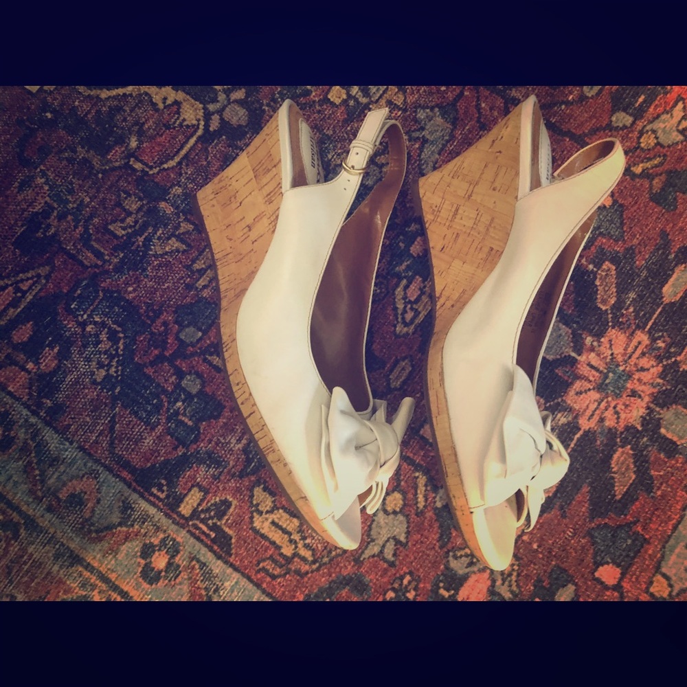 Clarks Artisan Wedge Sandals with Bow